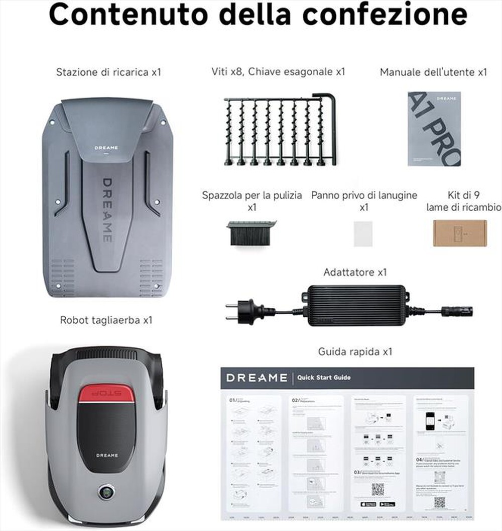 Immagine del prodotto DREAME - Tagliaerba A1 PRO-Grigio / Nero