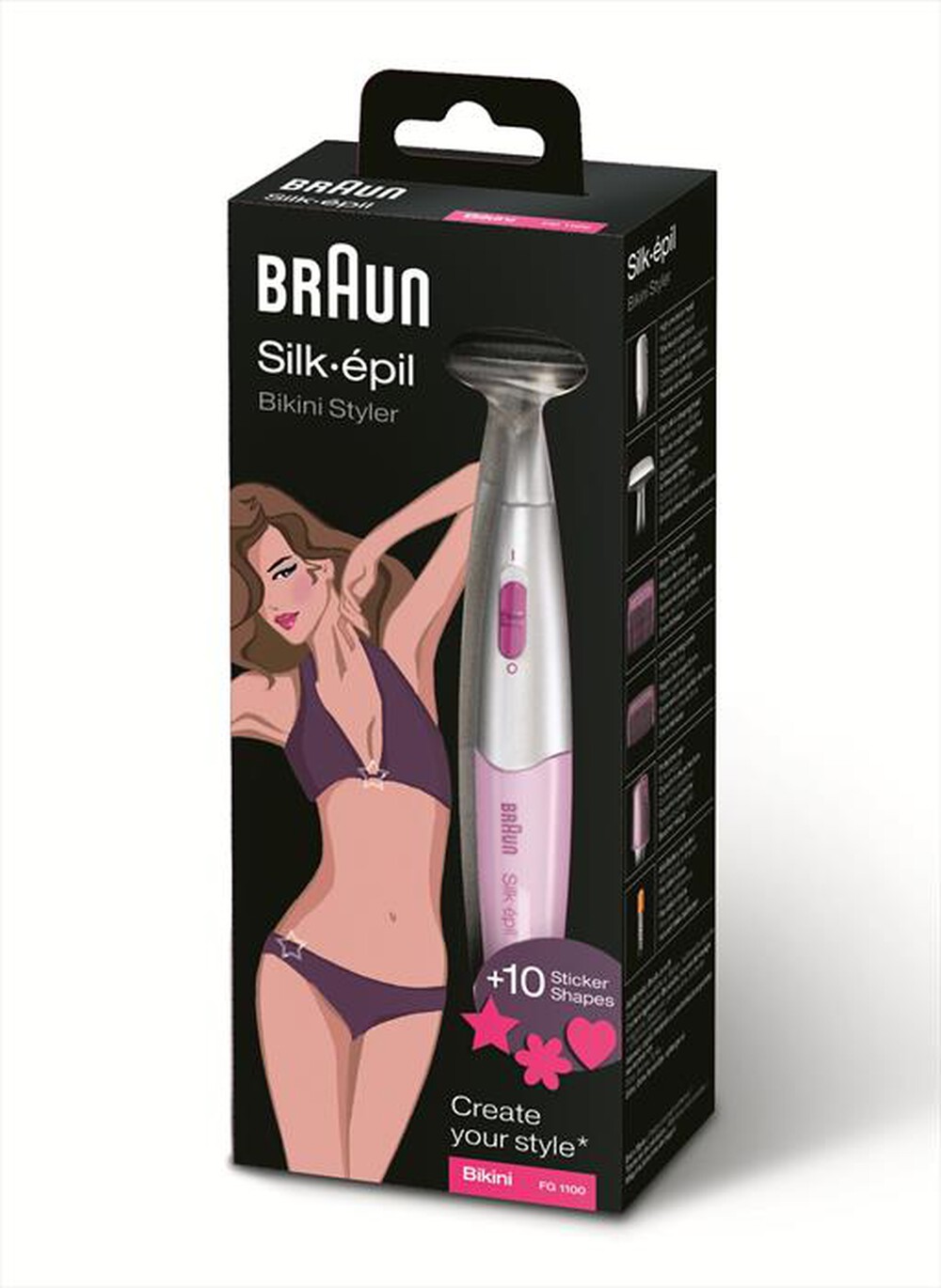 "BRAUN - Silk-épil Bikini Styler FG1100-Rosa"