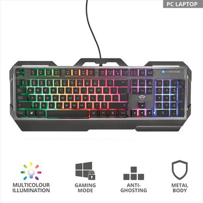 TRUST - GXT856 TORAC GAMING KEYBOARD IT-Black RGB