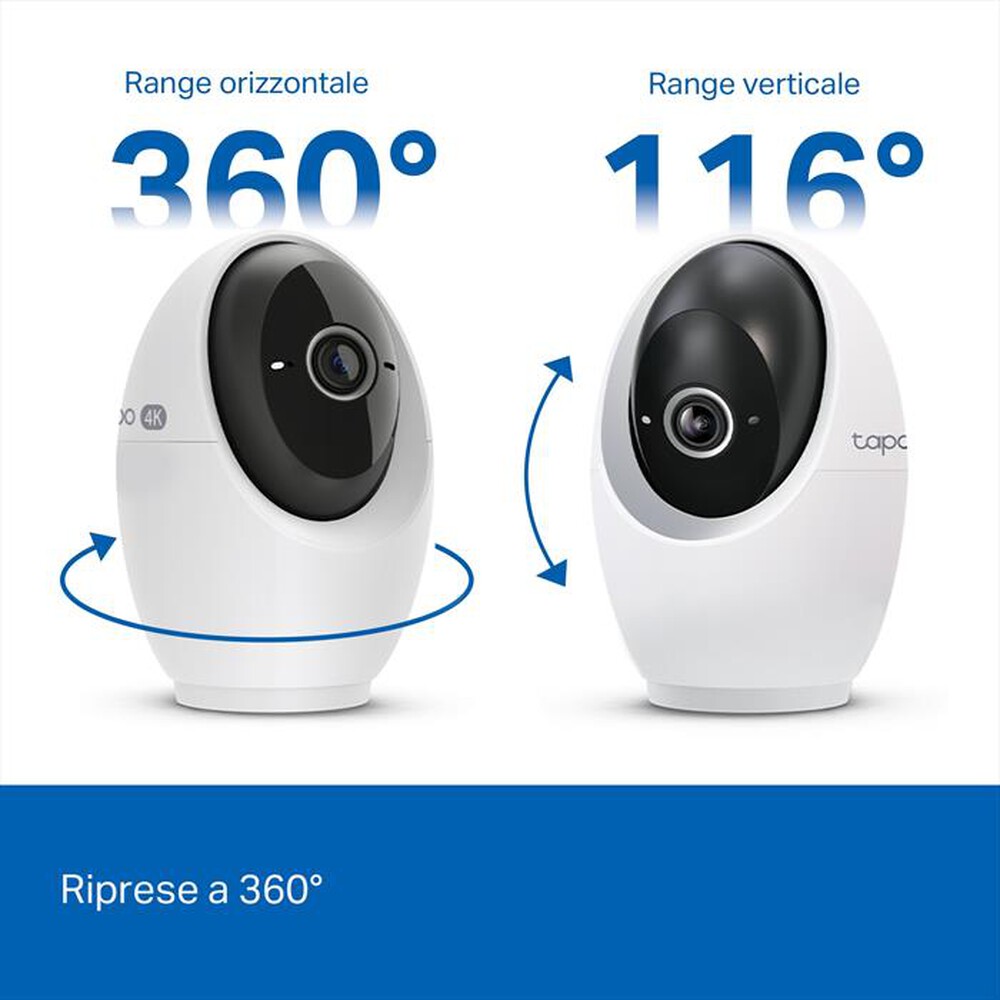 Immagine del prodotto TP-LINK - TAPOC260 TELECAMERA WI-FI PAN/TILT  INTERNA 4K 8MP-bianco