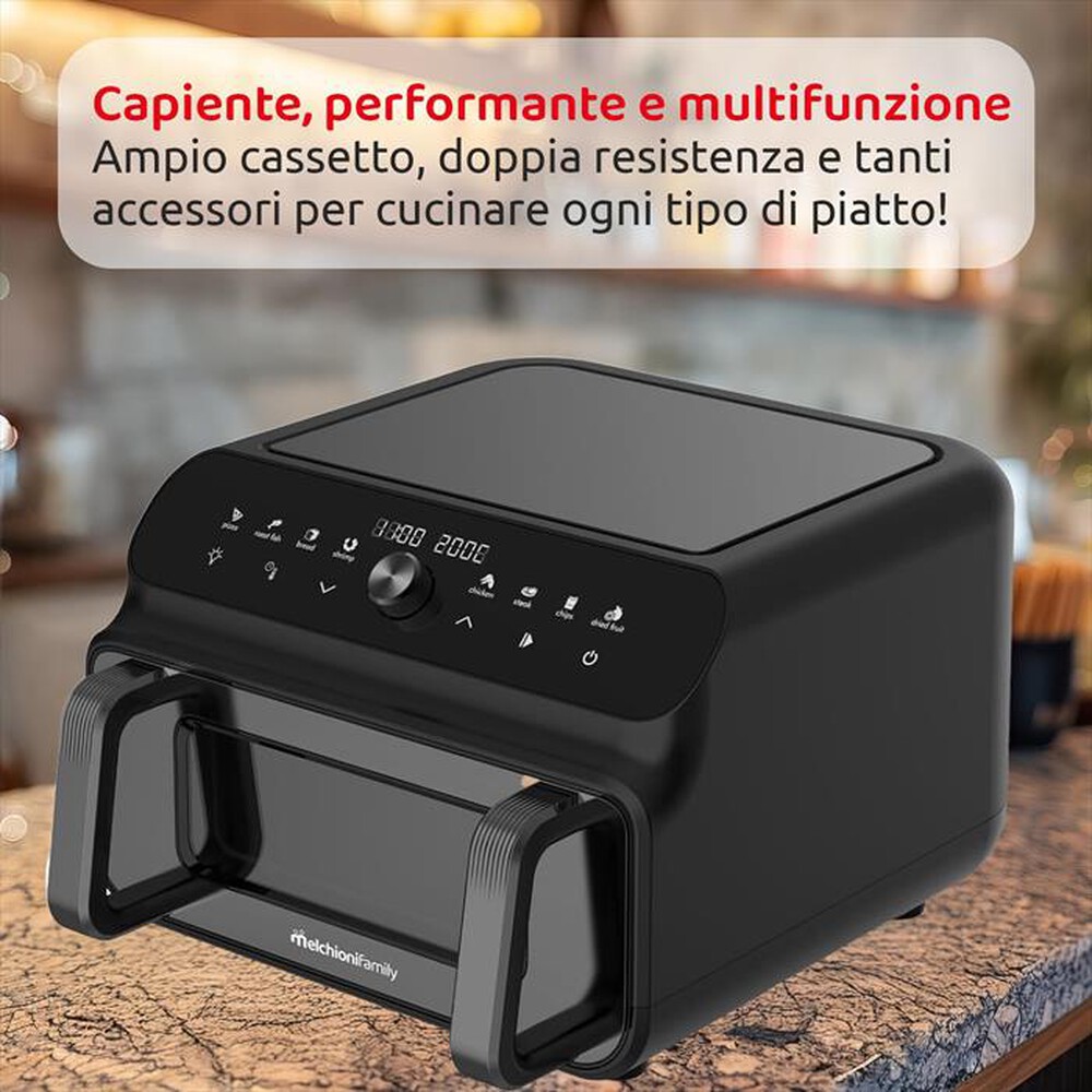 Immagine del prodotto MELCHIONI FAMILY - Friggitrice ad aria BEATRICE-nero