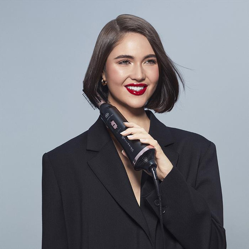 "BELLISSIMA IMETEC - MODELLATORE AD ARIA CERAMIC AIR 3 IN 1-Nero, Rosa"