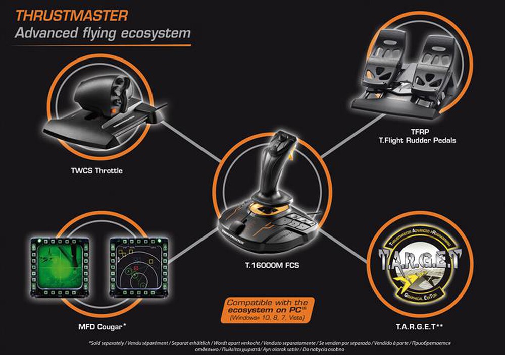 Immagine del prodotto THRUSTMASTER - JOYSTICK T-16000M FCS FLIGHT PACK 2960782