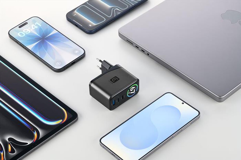 Immagine del prodotto CELLULARLINE - Caricabatterie da rete 67W POWERVIEW IQ 67W GAN-Nero