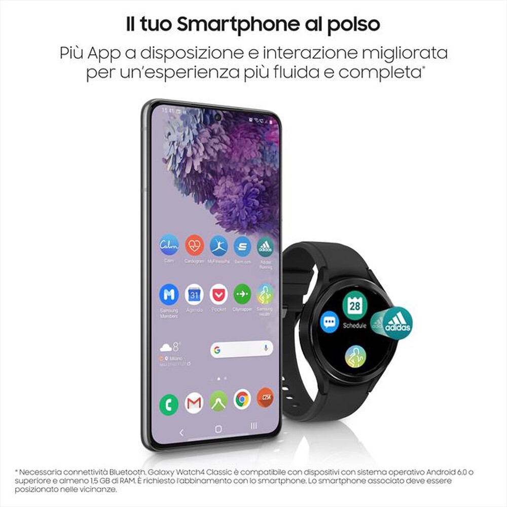 "SAMSUNG - GALAXY WATCH4 CLASSIC 46MM BT-Black"