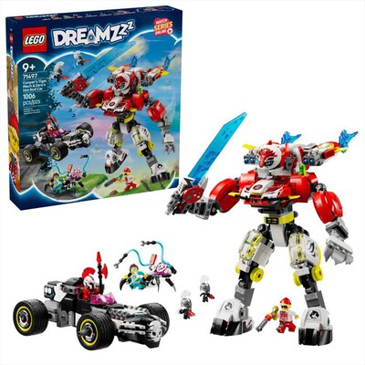 LEGO - DREAMZZZ Mech tigre di Cooper e Bolide Zero -71497-Multicolore