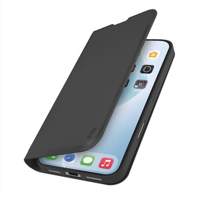 SBS - Cover Wallet smooth per iPhone 17 Ai-Nero