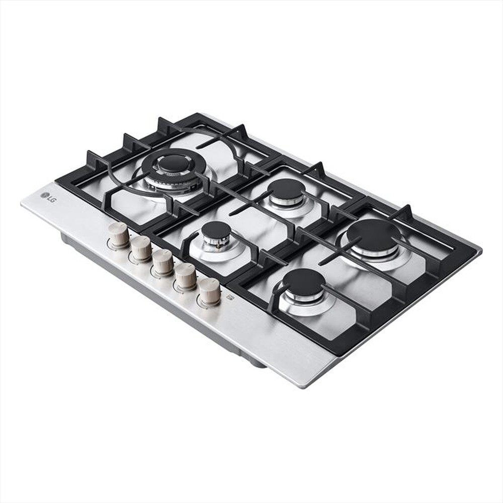 "LG - Piano cottura a gas CBGZ3016S 75 cm-Inox"