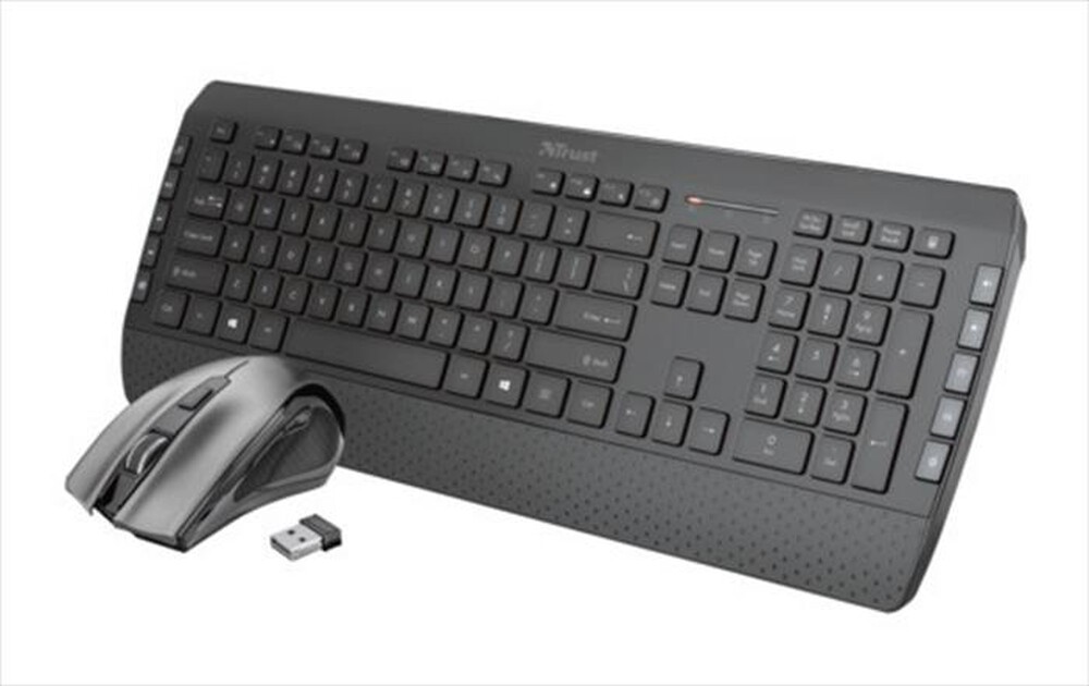 "TRUST - TECLA-2 WIRELESS KEYB & MSE IT-Black"