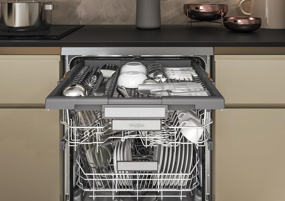"WHIRLPOOL - Lavastoviglie MAXISPACE W7F HS51 X Classe B 15 cop-Stainless steel"