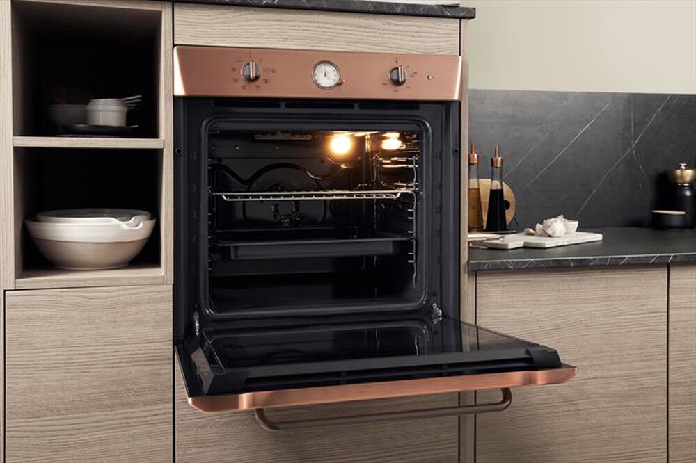 "HOTPOINT ARISTON - Forno incasso elettrico + gas FIT 804 H RAME"