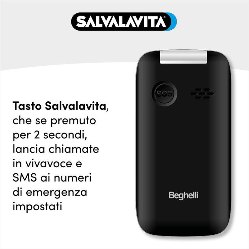 Immagine del prodotto BEGHELLI - Salvalavita Phone SLV20 Lite ECODESIGN 9210N-grigio