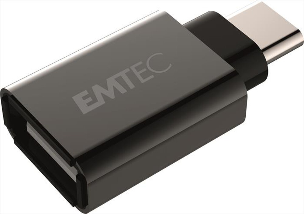 "EMTEC - EMTEC T600 ADATTATORE USB/TYPE-C - Nero/Alluminio"