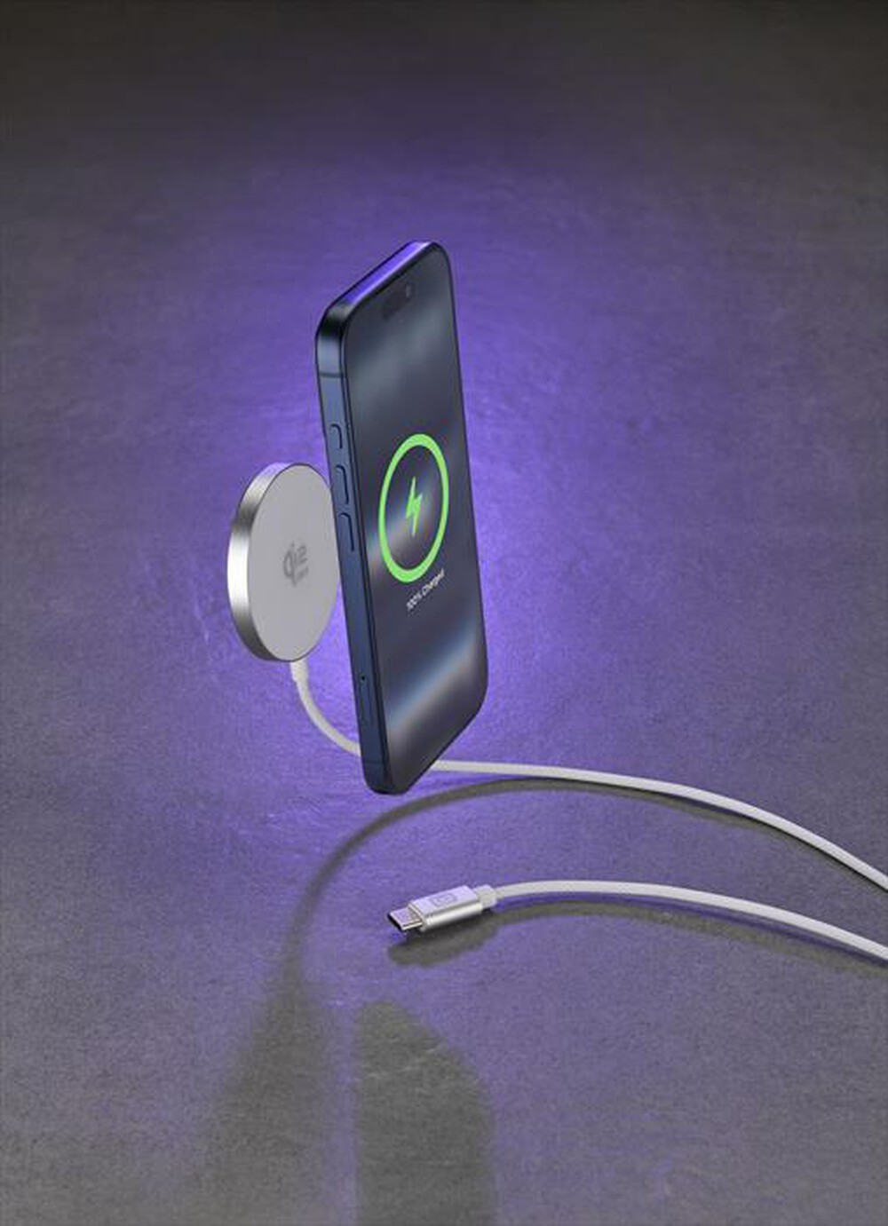 Immagine del prodotto CELLULARLINE - Pad Wireless magnetico 25W MAG PAD QI2.2-Bianco