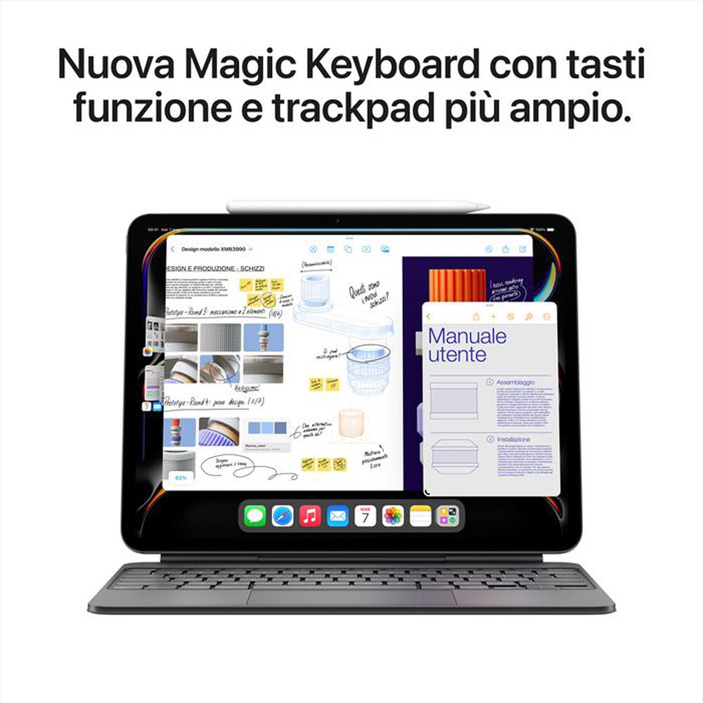 "APPLE - iPad Pro 13'' Wi-Fi 1TB Nano-texture Glass-Argento"