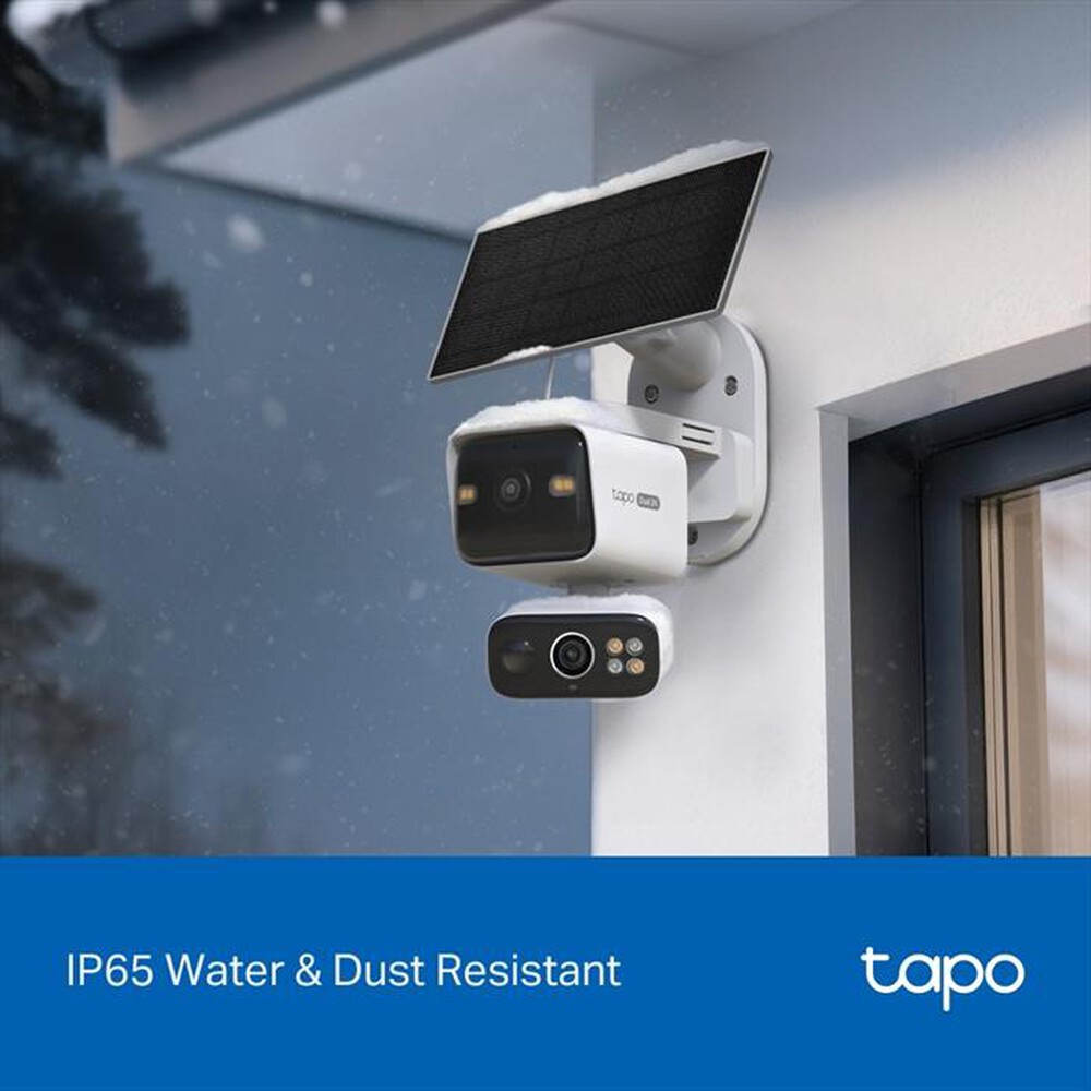 Immagine del prodotto TP-LINK - SOLAR-POWERED DUAL-LENS PAN/TILT SECURITY CAMERA K-Bianco