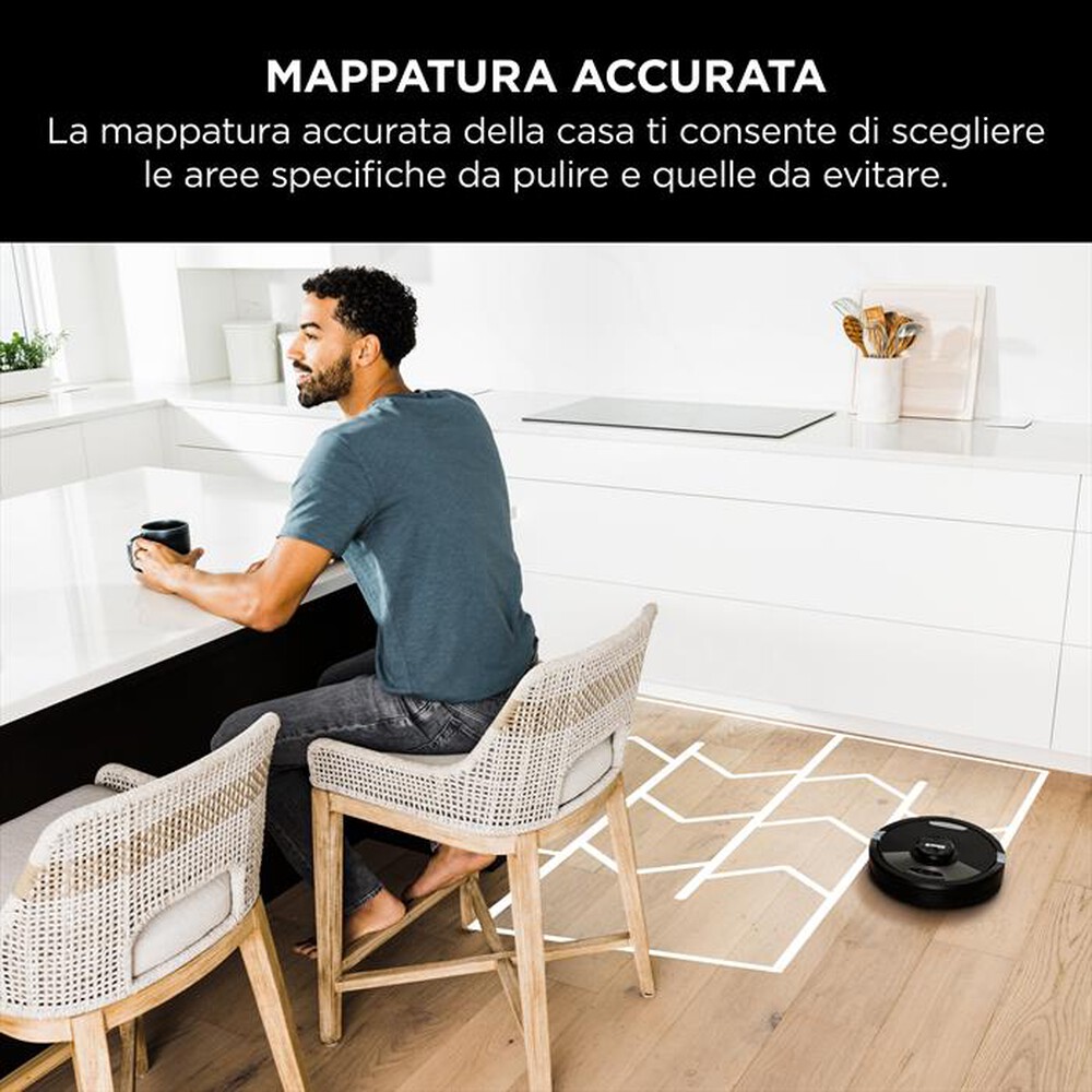 "SHARK - Robot aspirapolvere-lavapavimenti RV2600WSEU-nero"