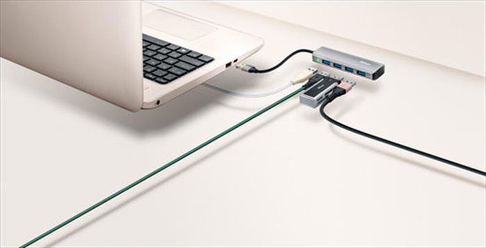 "TRUST - HALYX 4-PORT USB3.2 HUB-Alluminio"