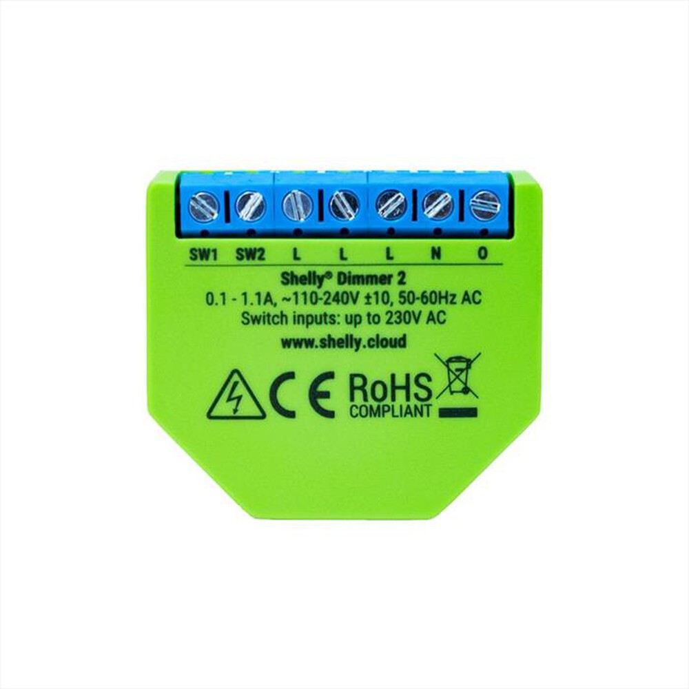 "SHELLY - Dispositivo Wi-Fi DIMMER 2-GREEN"