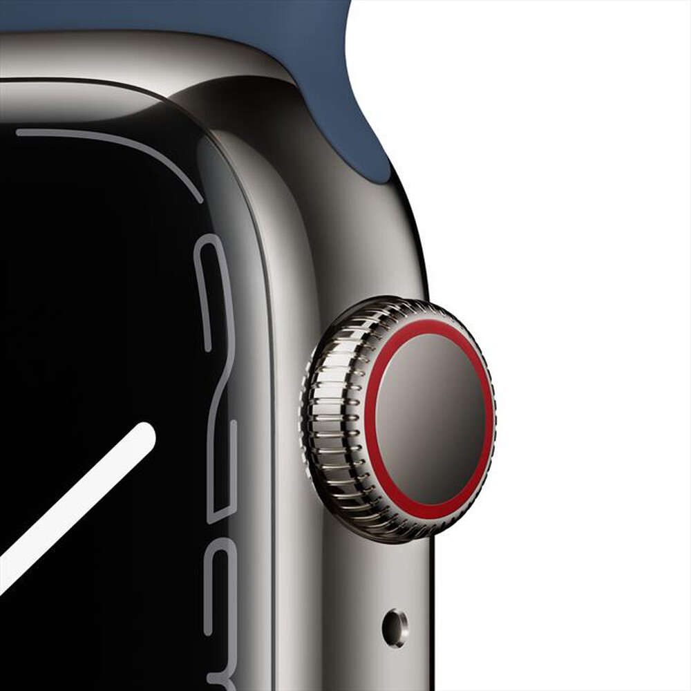 Immagine del prodotto APPLE - Watch Series 7 GPS+Cellular 41mm Acc Grafite-Cinturino Sport Azzurro