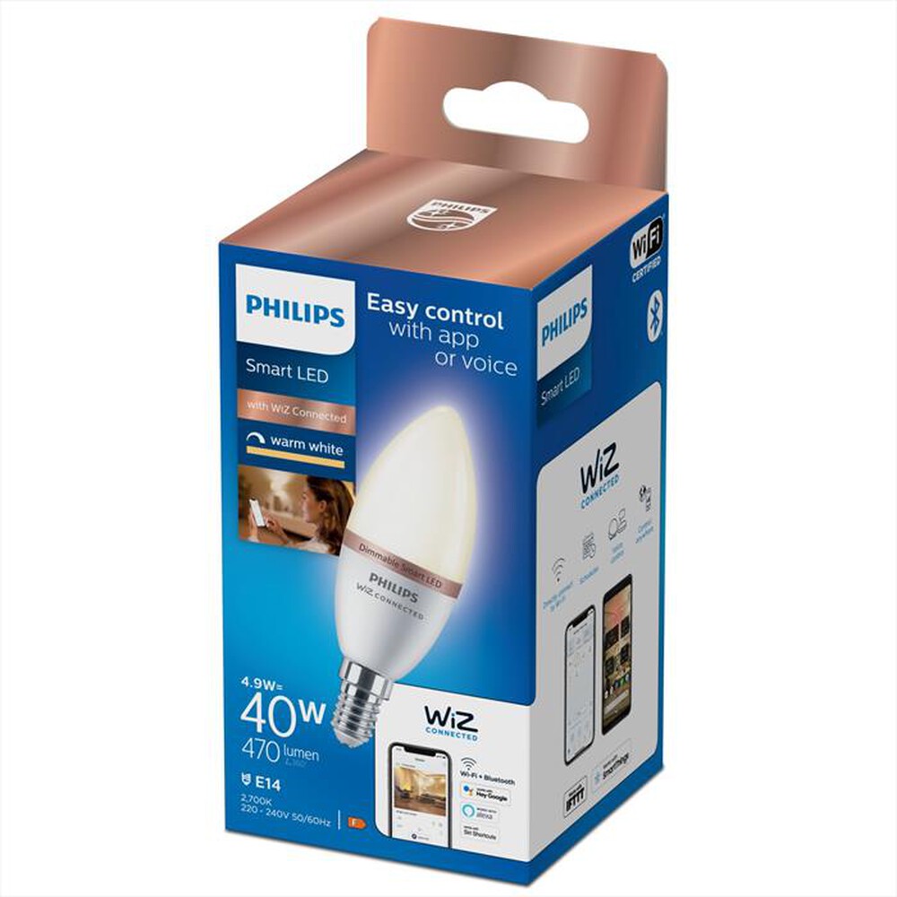 PHILIPS - PHI SMART DIM CANDELA SMERIGLIATA 40W E14