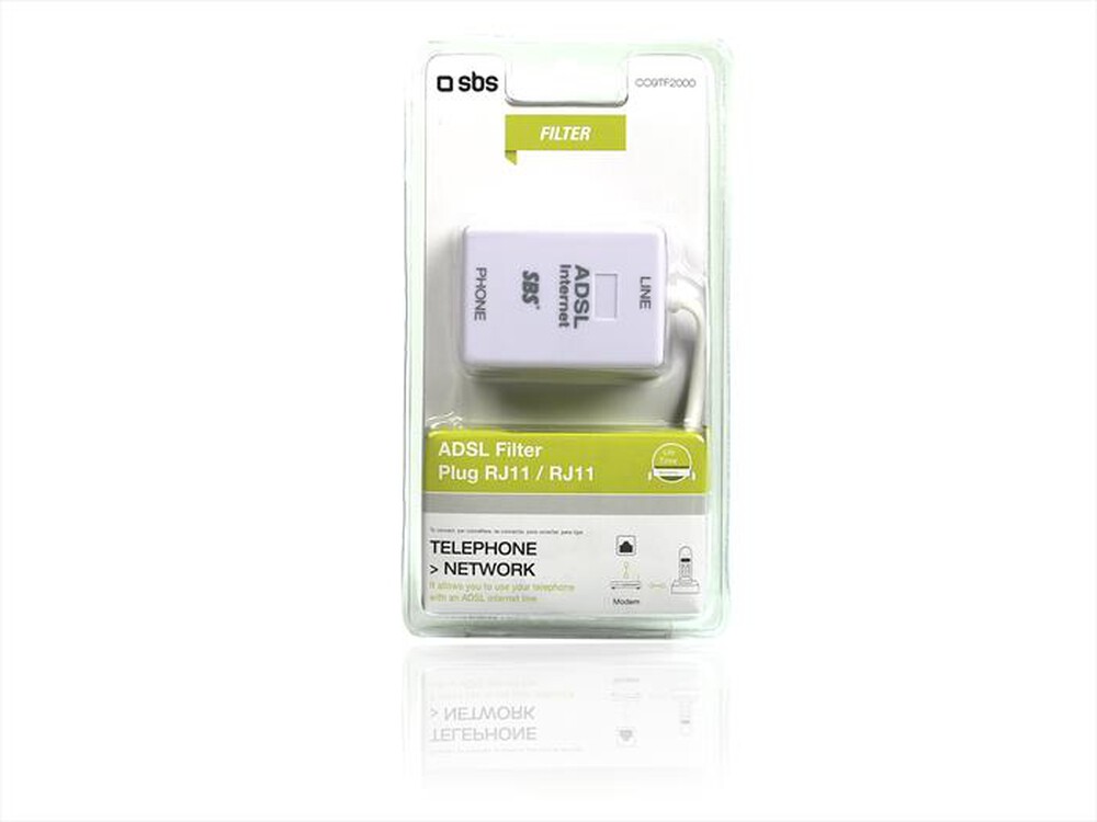 "EKON - Filtro ADSL Plug RJ11/RJ11 CO9TF2000"