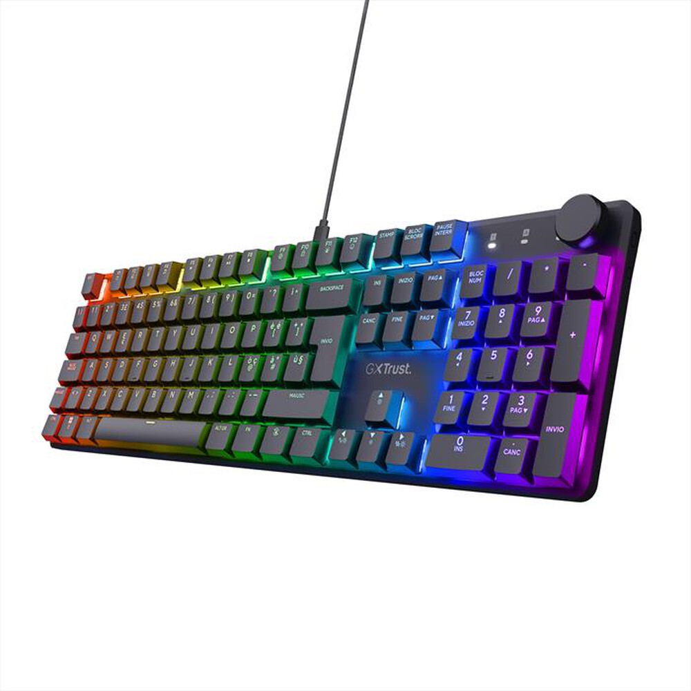 "TRUST - GXT866 TORIX MECHANICAL KEYBOARD IT-Black/RGB"