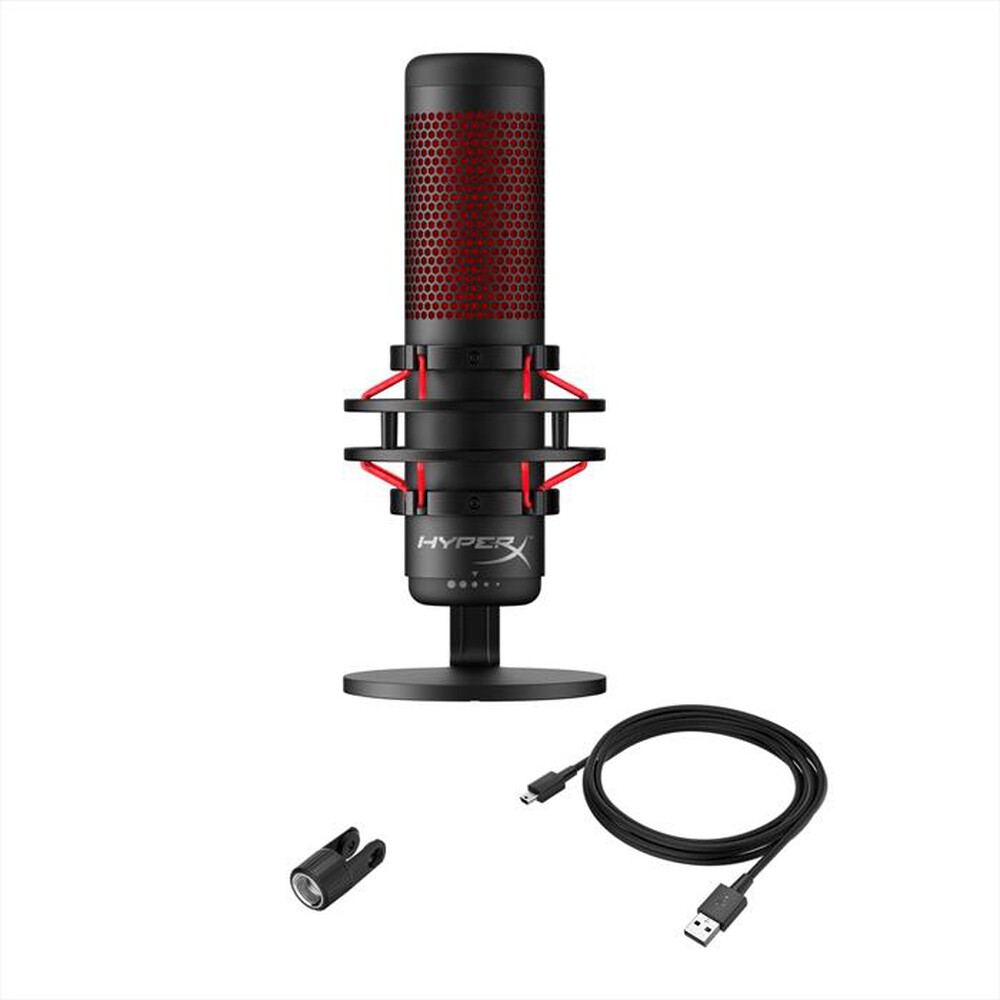 "HYPERX - Microfono QUADCAST-Red"