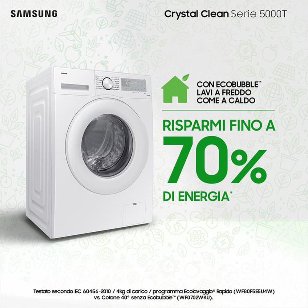 "SAMSUNG - Lavatrice WW90CGC04DTHET 9 Kg Classe A-bianco"