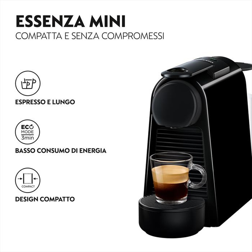 Immagine del prodotto DE LONGHI - ESSENZA MINI NESPRESSO EN85.B MACCHINA PER CAFF&Egrave;-Nero