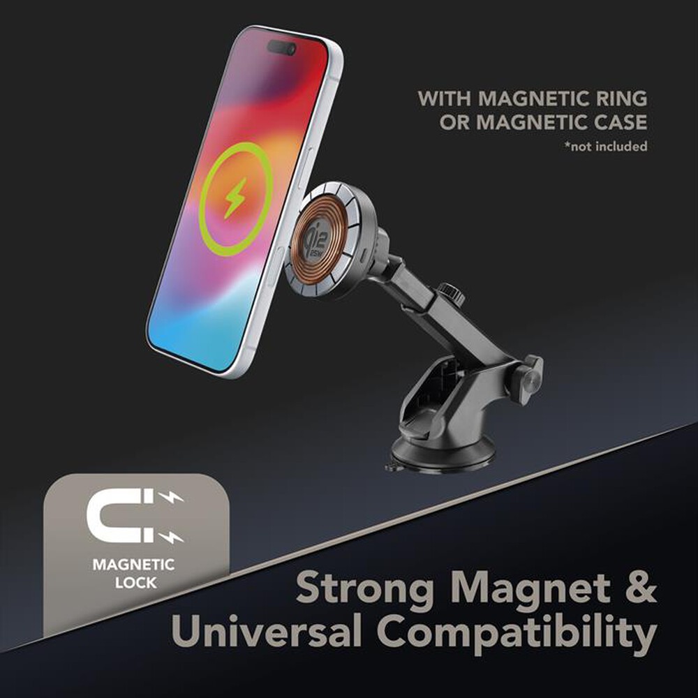 Immagine del prodotto CELLULARLINE - Supporto auto FREEZE MAG QI2 25W-Nero