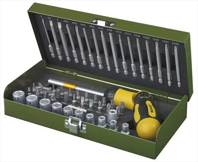 PROXXON - PROXXON SERIE INSERTI PER AVVITARE, 54 PZ-Nero