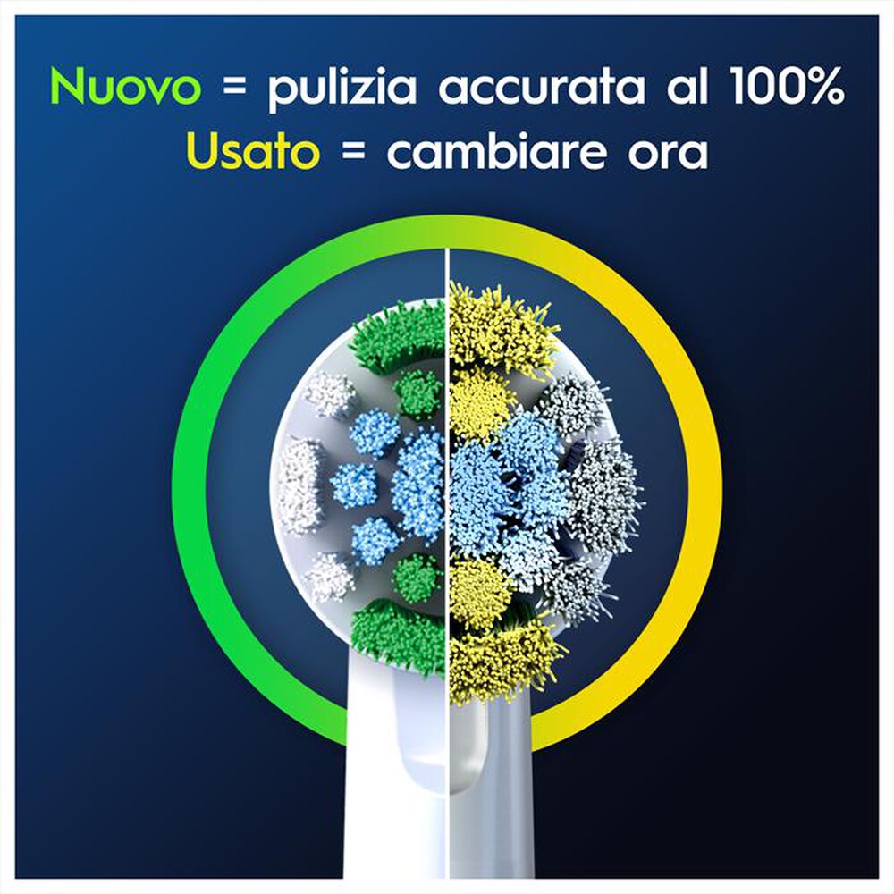 "ORAL-B - TESTINE PRO PRECISE CLEAN 3 PEZZI-BIANCO"