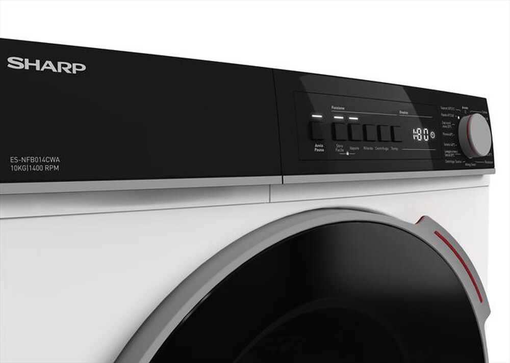 "SHARP - Lavatrice ES-NFB014CWA 10 Kg Classe A-Bianco"