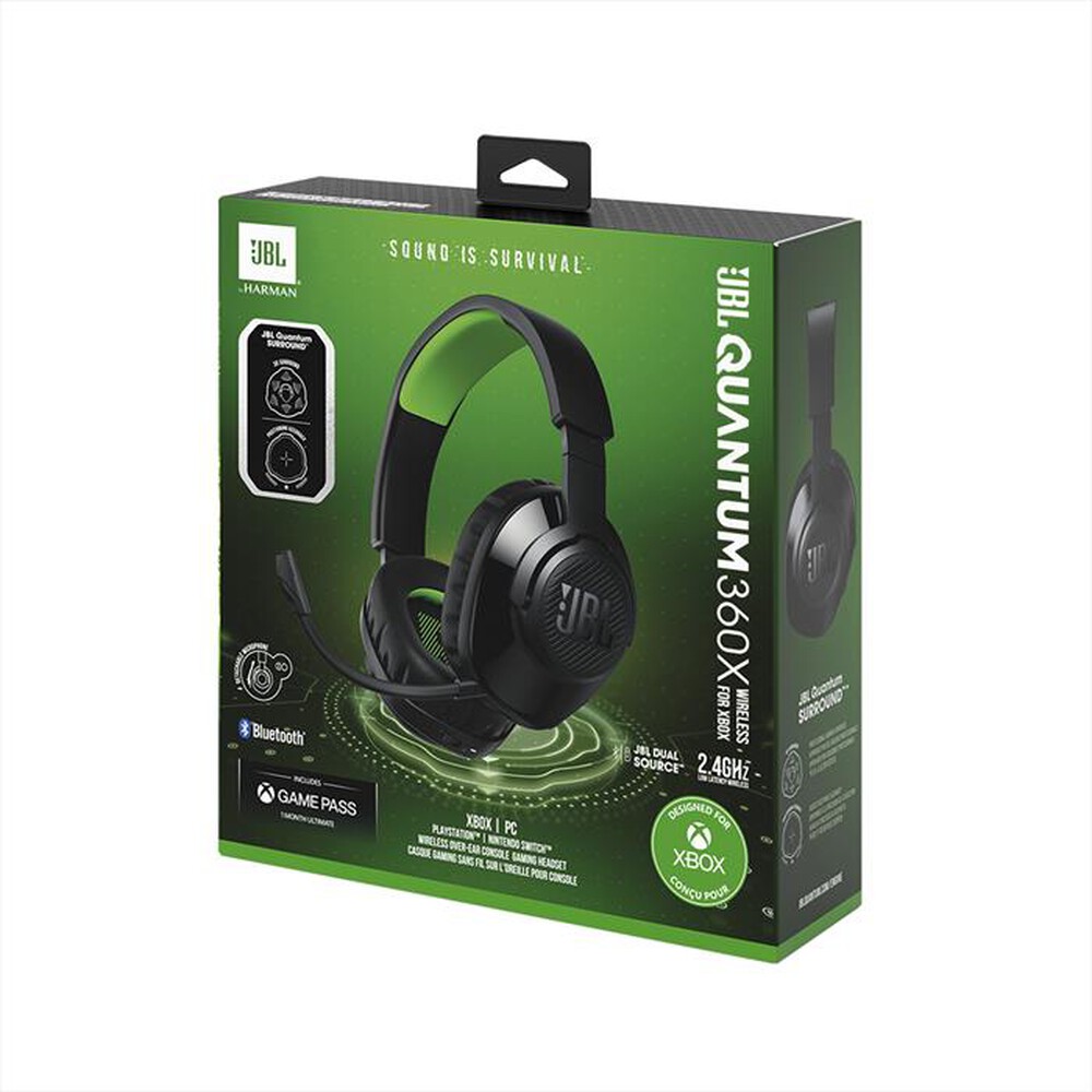 "JBL - Cuffie gaming QUANTUM 360X-NERO"