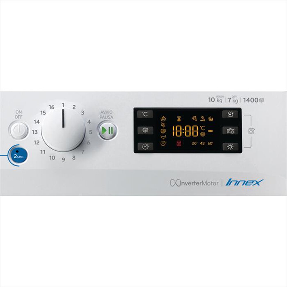 "INDESIT - Lavasciuga BDE 1071482X WK IT N 10/7 Kg Classe E"