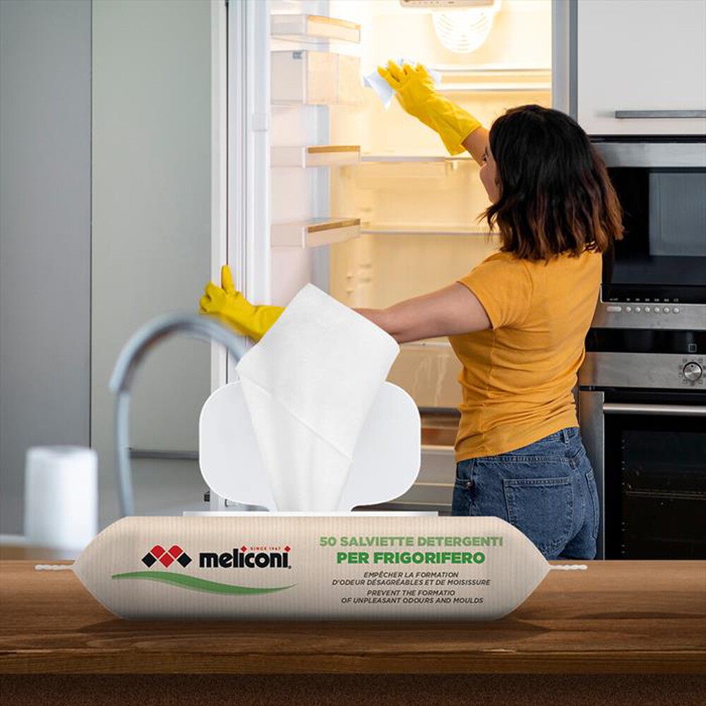 "MELICONI - Salviette detergenti ECO WIPES FRIGORIFERO-Viscosa compostabile"