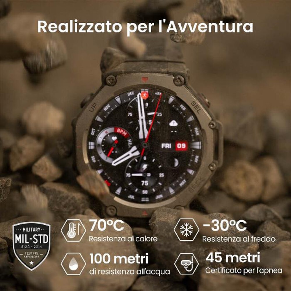 Immagine del prodotto AMAZFIT - Smartwatch T-REX 3-Onyx Black