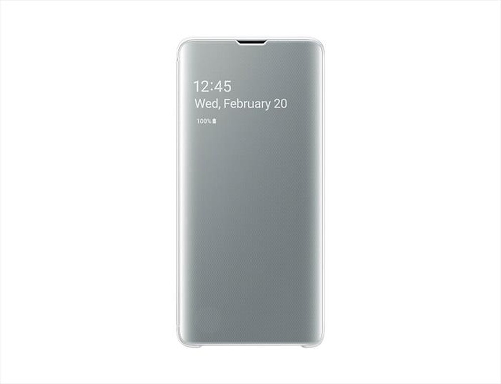 "SAMSUNG - CLEAR VIEW COVER GALAXY S10-BIANCO"