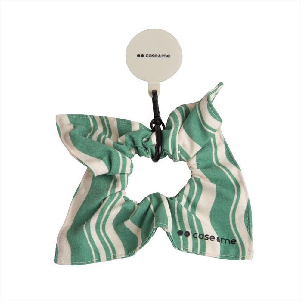 CASEME - Braccialetto elastico per capelli CMFABRICELBRACGN-Verde Avorio