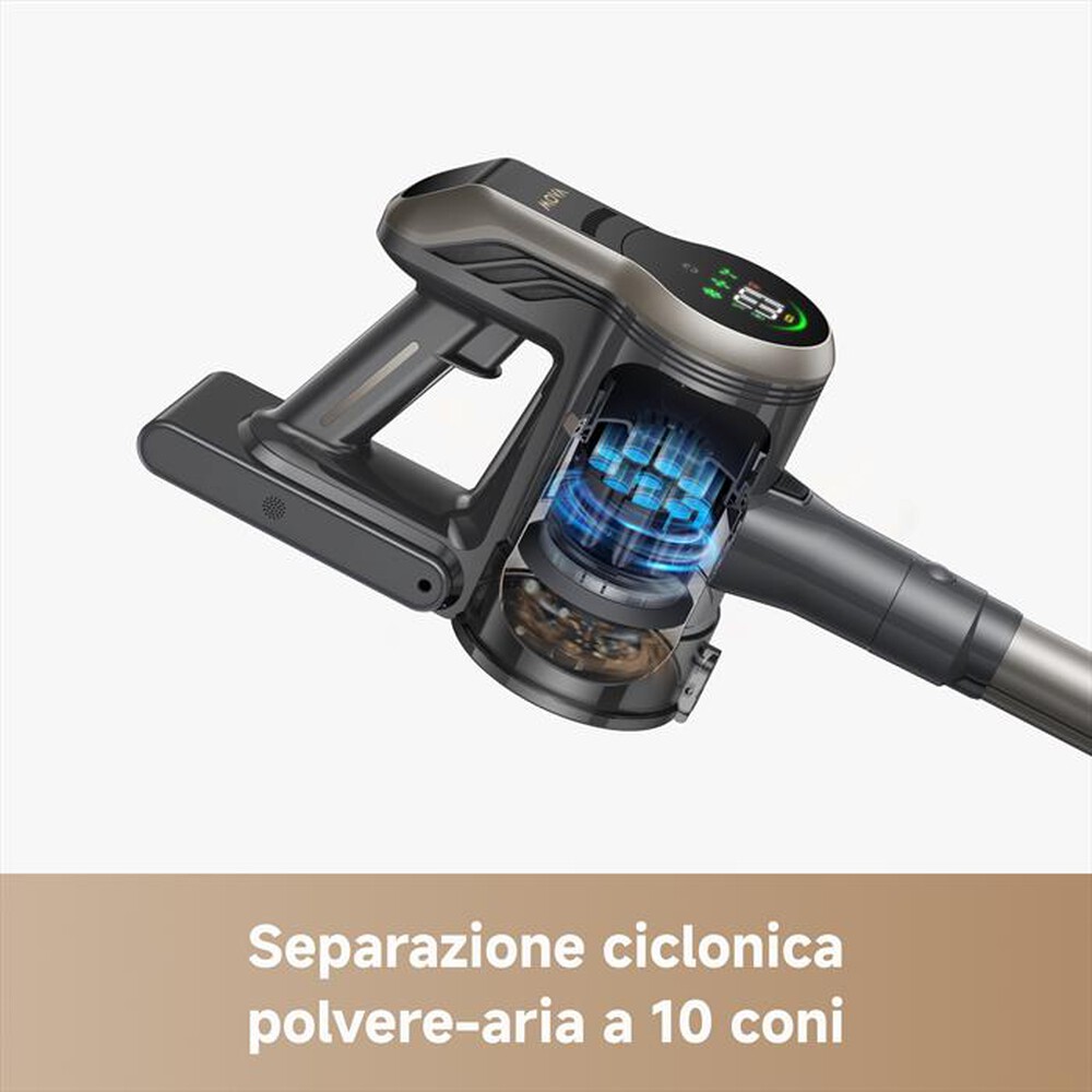 Immagine del prodotto MOVA - Scopa elettrica cordless S2 VIM-Grigio Scuro / Nero