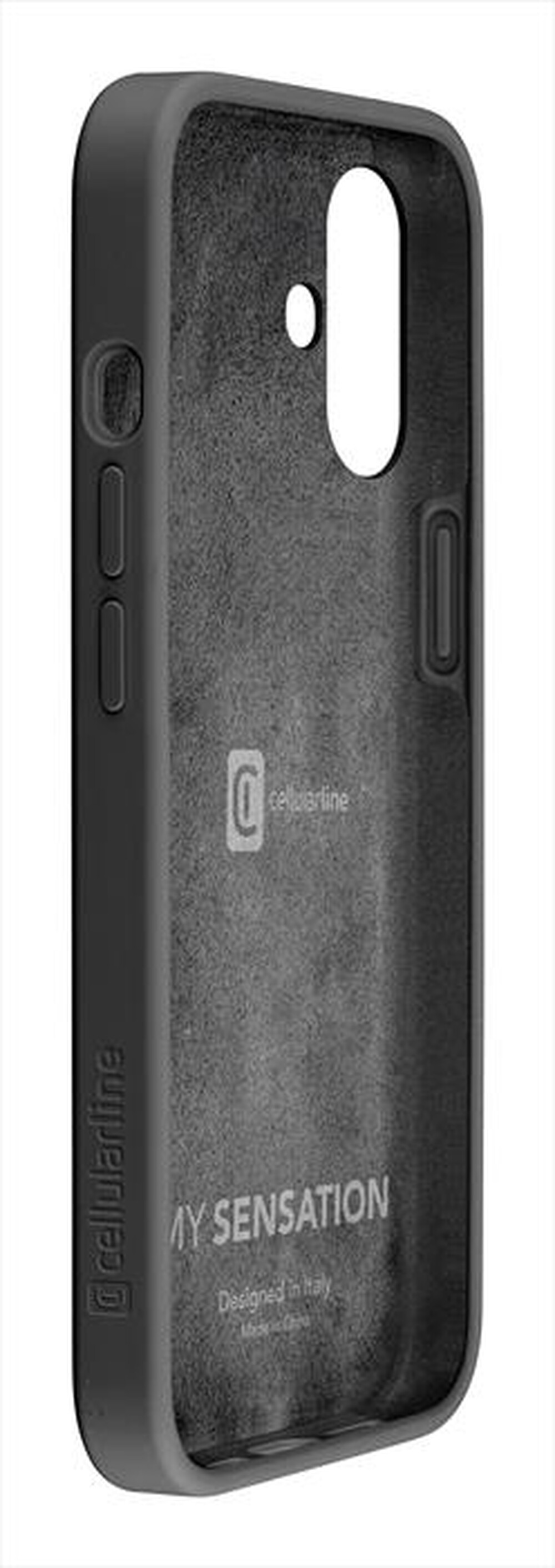 "CELLULARLINE - Cover case SENSATION per iPhone 16-Black"