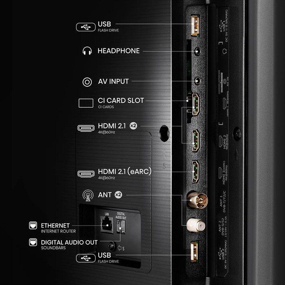 Immagine del prodotto HISENSE - Smart TV Q-LED UHD 4K 55" 55A79NQ-NERO