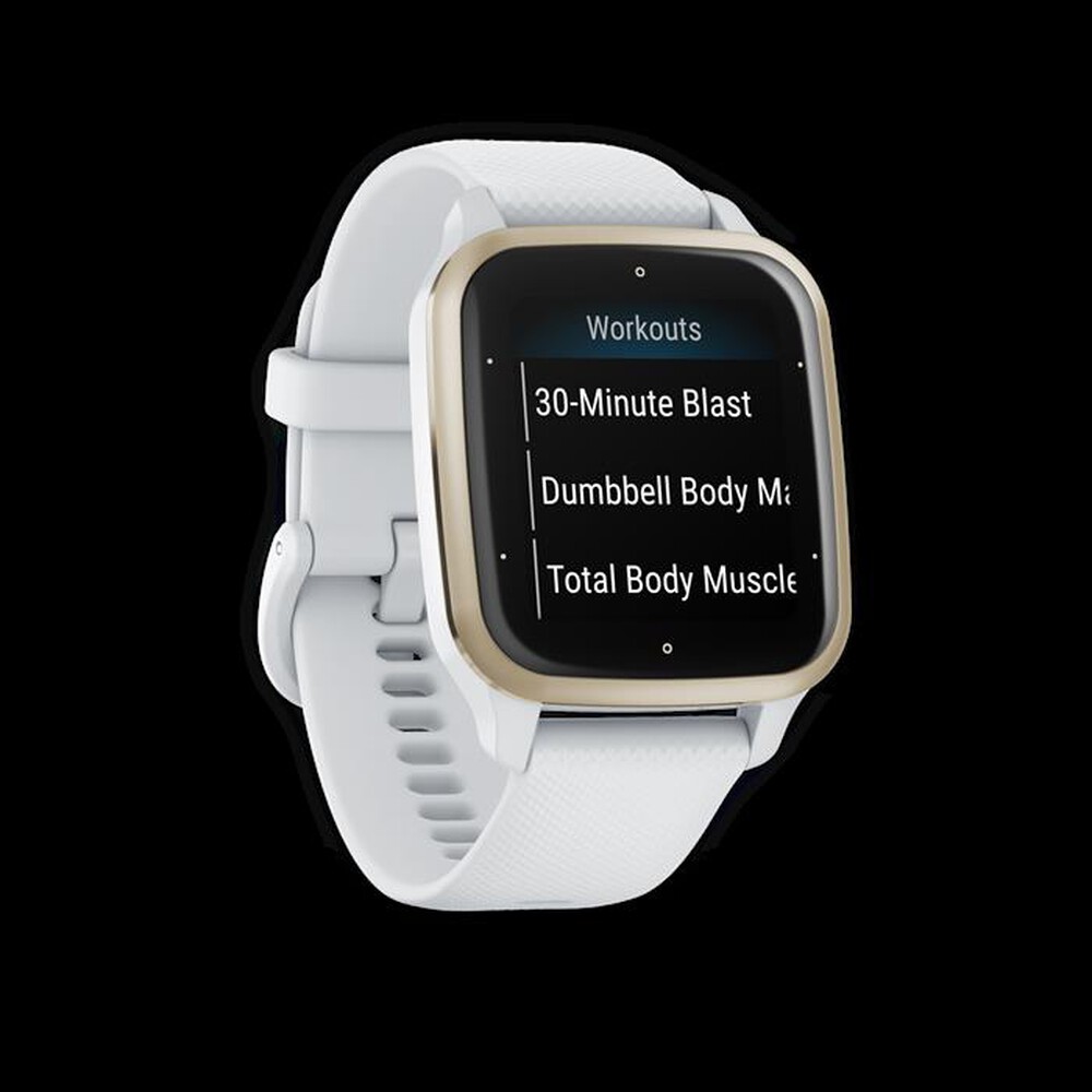 "GARMIN - Smart Watch VENU SQ 2-WHITE/CREAM GOLD"