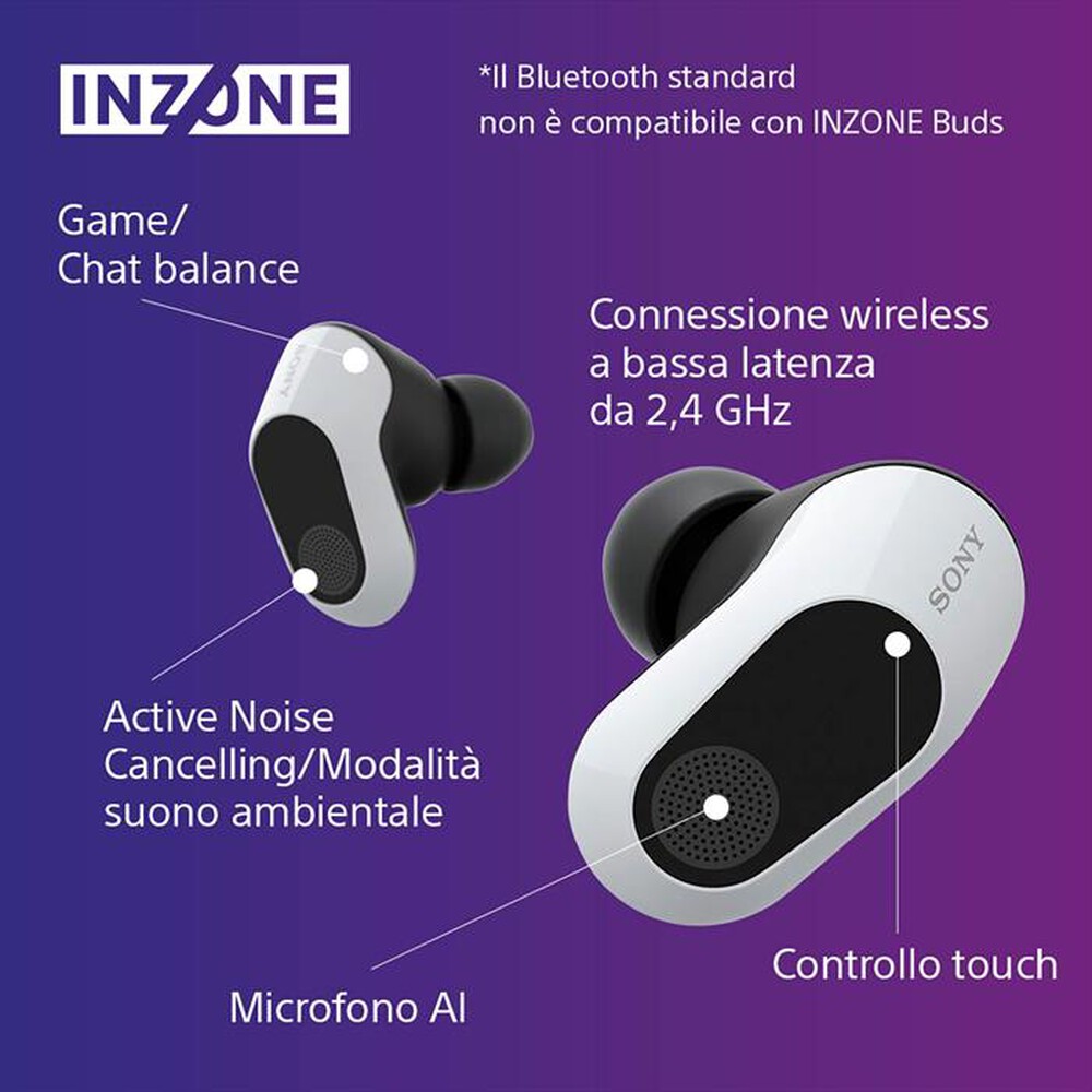 "SONY - Cuffie Truly Wireless WFG700NW.CE7-Bianco"