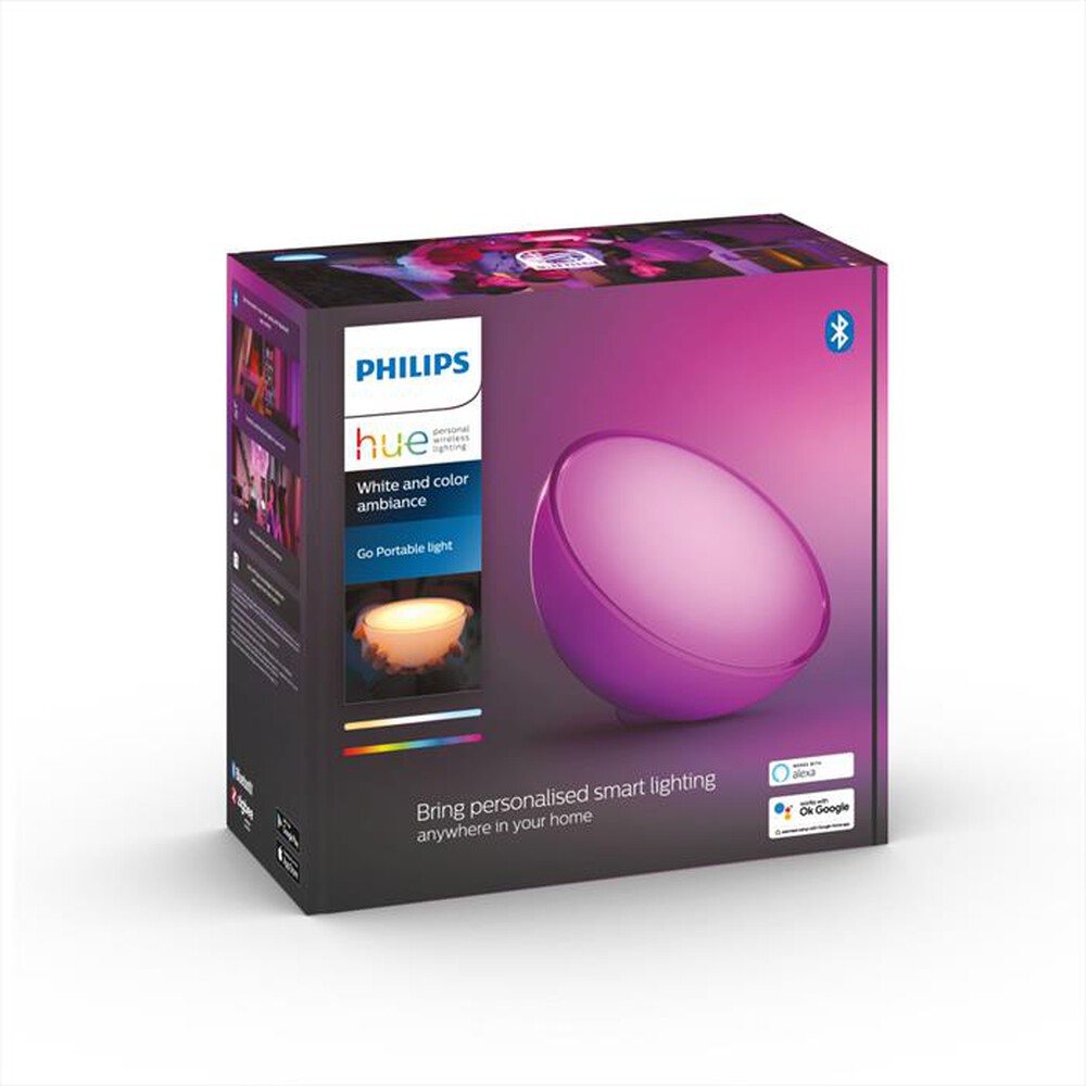 "PHILIPS - Hue Go Lampada Portatile White and Color Ambiance-Luce bianca e colorata"