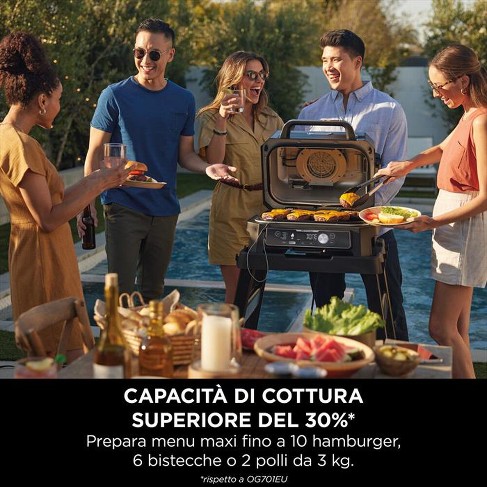 "NINJA - Barbecue elettrico Woodfire Pro Connect XL OG901EU-Blu"