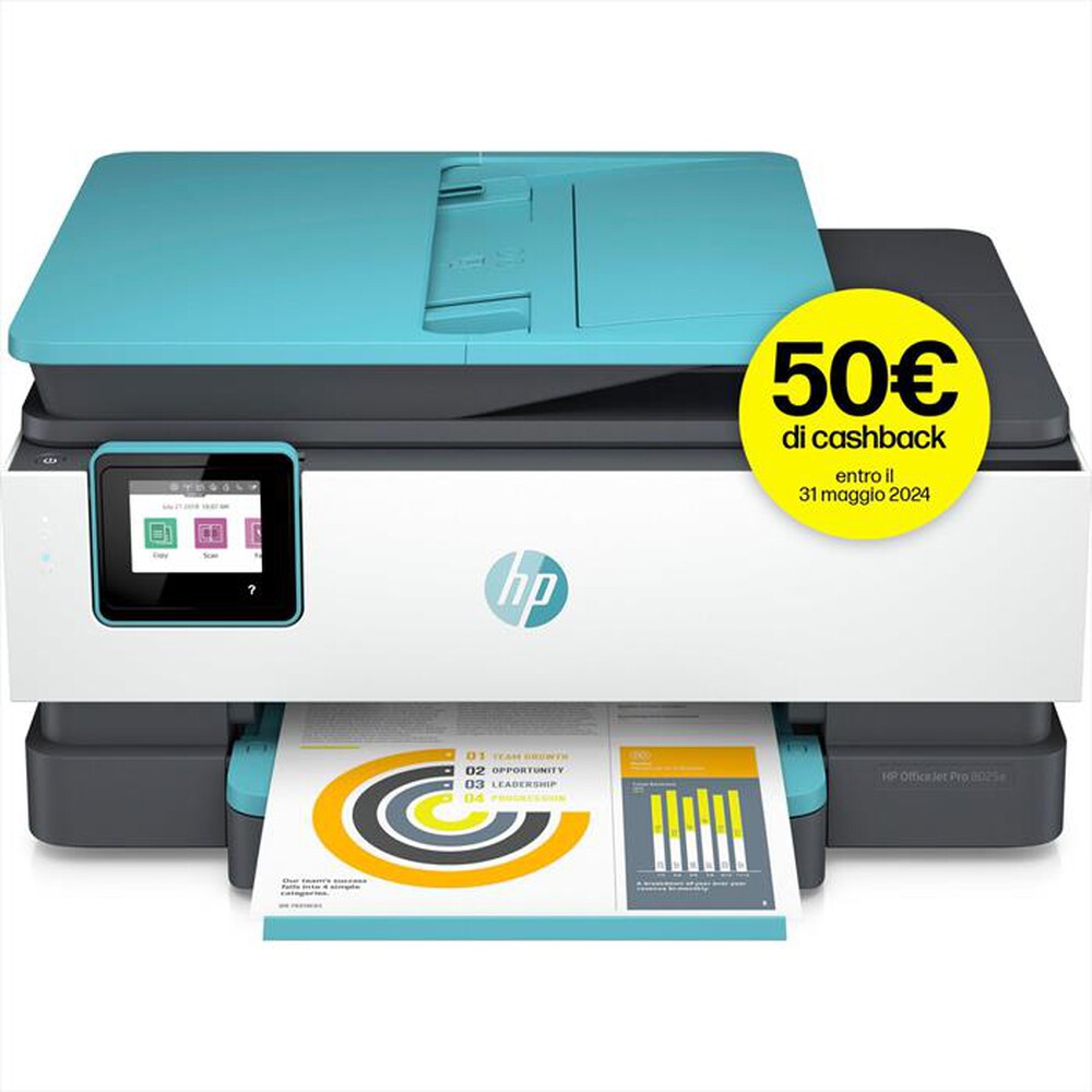 "HP - Multifunzione OFFICEJET PRO 8025E  con Instant Ink-Ocean"