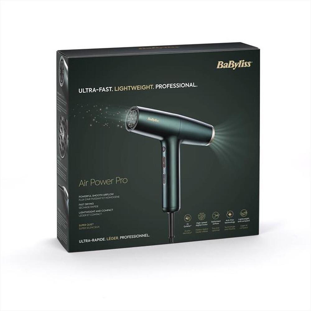 "BABYLISS - Asciugacapelli D6555DE-VERDE BOSCO"