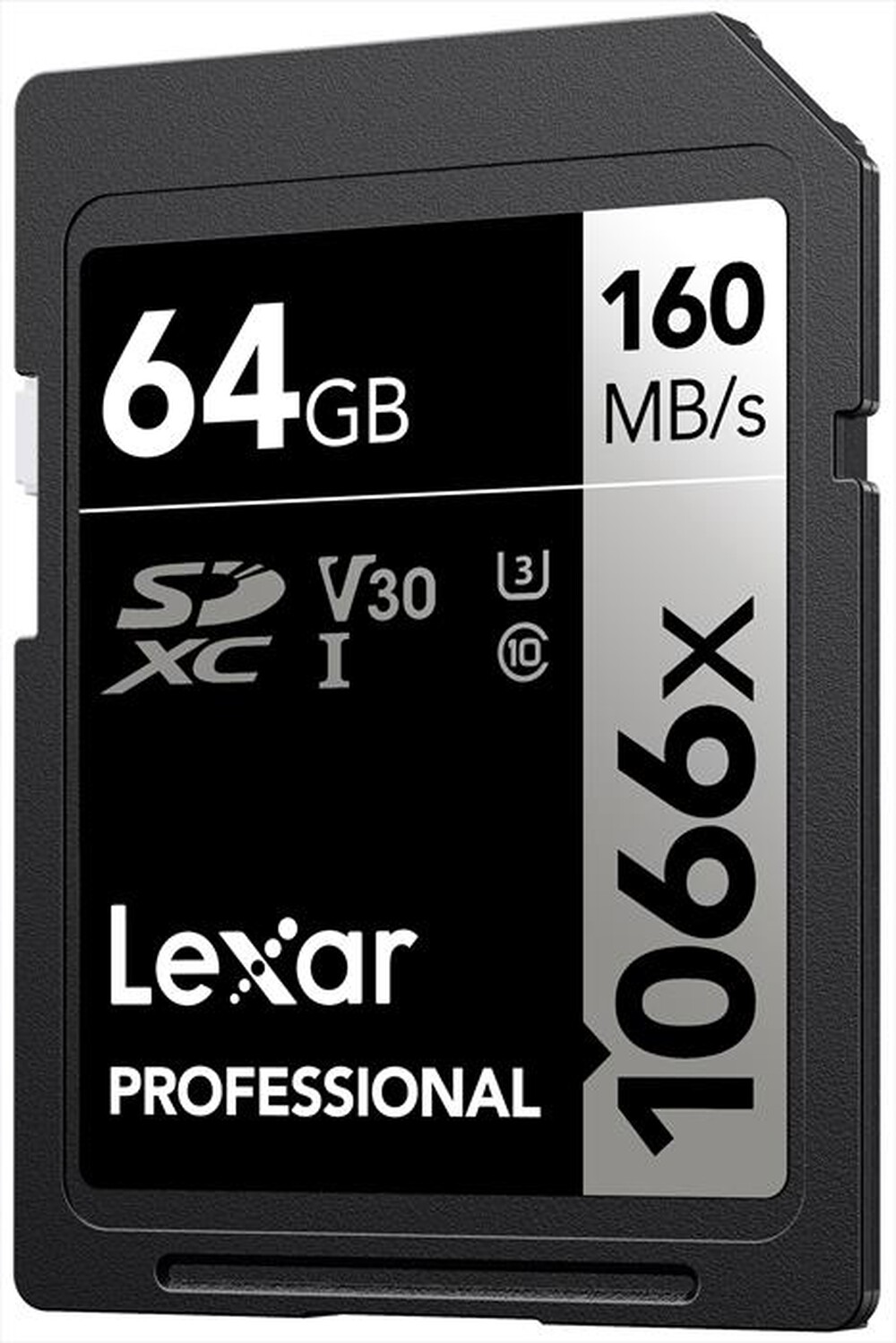 "LEXAR - 64GB PRO 1066X SDXC UHS-I V30-Black"
